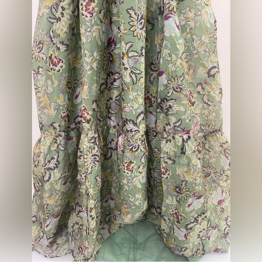 CURRENT AIR Lasalle Open Back Midi Dress In Floral Sage Sz S NWT - Picture 8 of 14